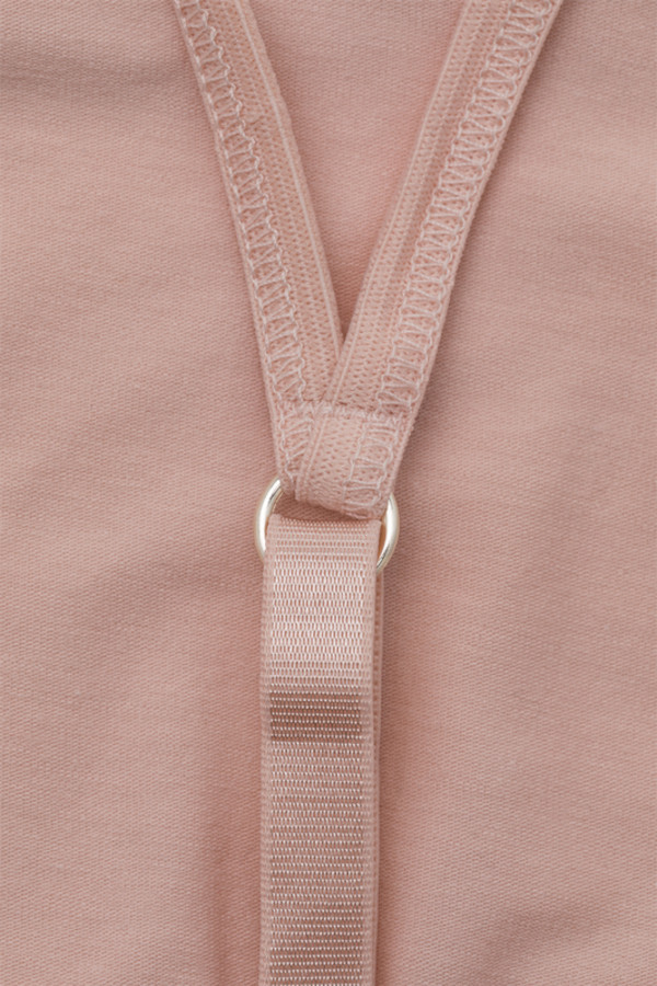 Eko Bombažni Top Nedrček, brez žičke ROZA