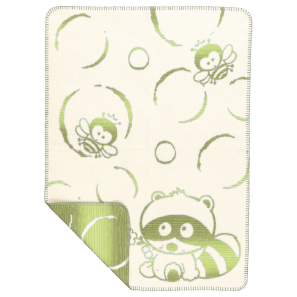 Odeja otroška eko bombaž Č ZELENA 75x100 Odeja otroška eko bombaž Č ZELENA 75x100