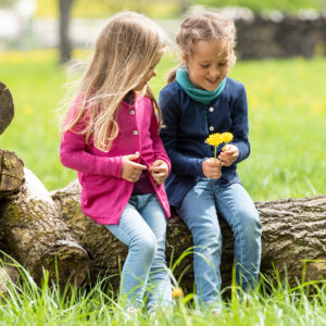 Otroški šal olive - volna, svila unisize