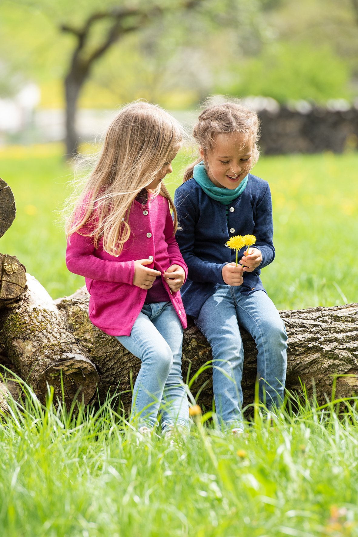 Otroški šal olive - volna, svila unisize