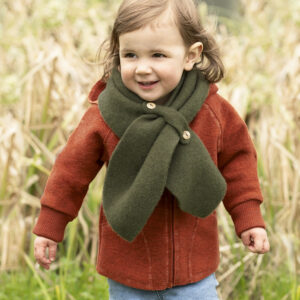 Otroški šal saffran- flis 100% volna unisize