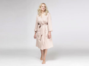 Kopalni plašč iz 100% eko bombaža roza Kopalni plašč iz 100% eko bombaža roza