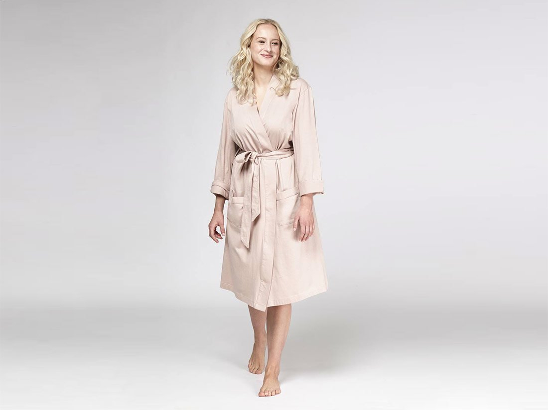 Kopalni plašč iz 100% eko bombaža roza