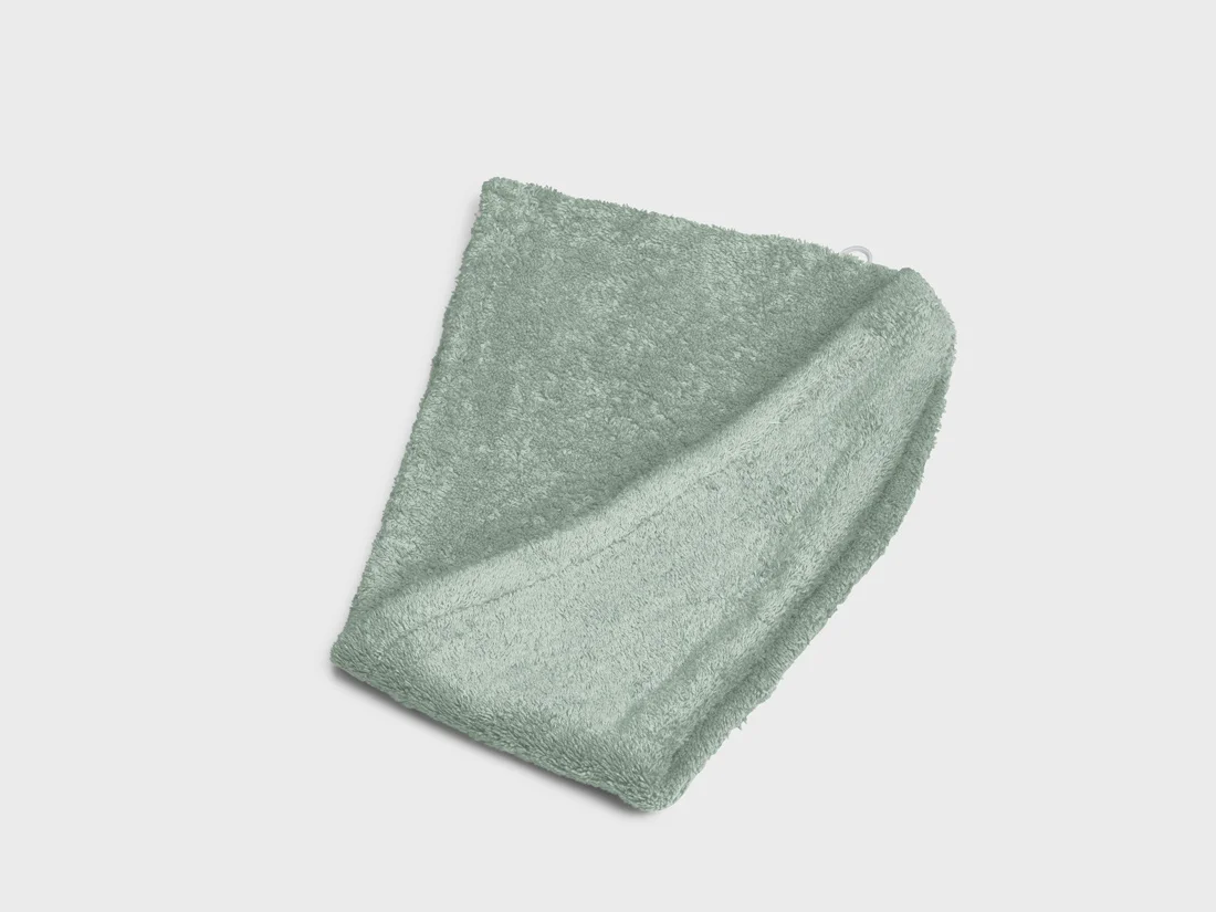 Brisača za lase- frotir zelena