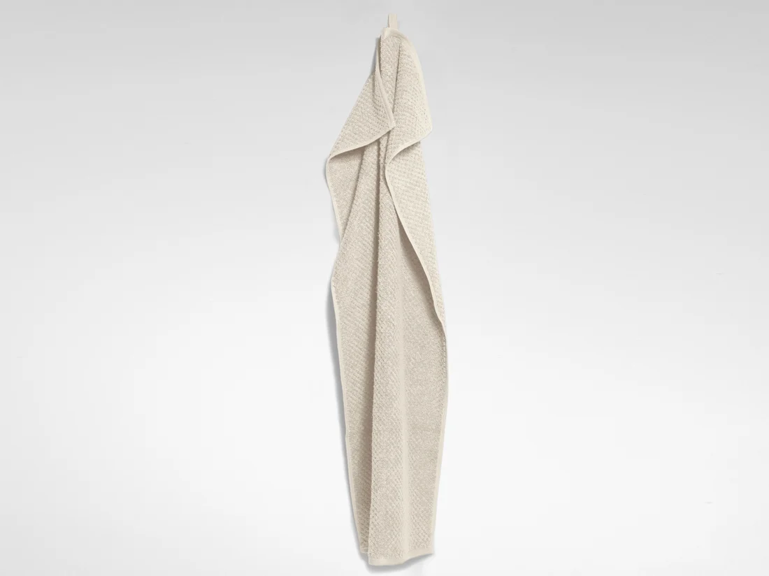 Brisača eko bombaž dots WHITE SAND