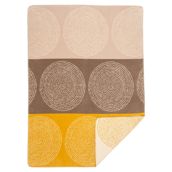 Odeja eko bombaž Kreise 150x200 honig Odeja eko bombaž Kreise 150x200 honig