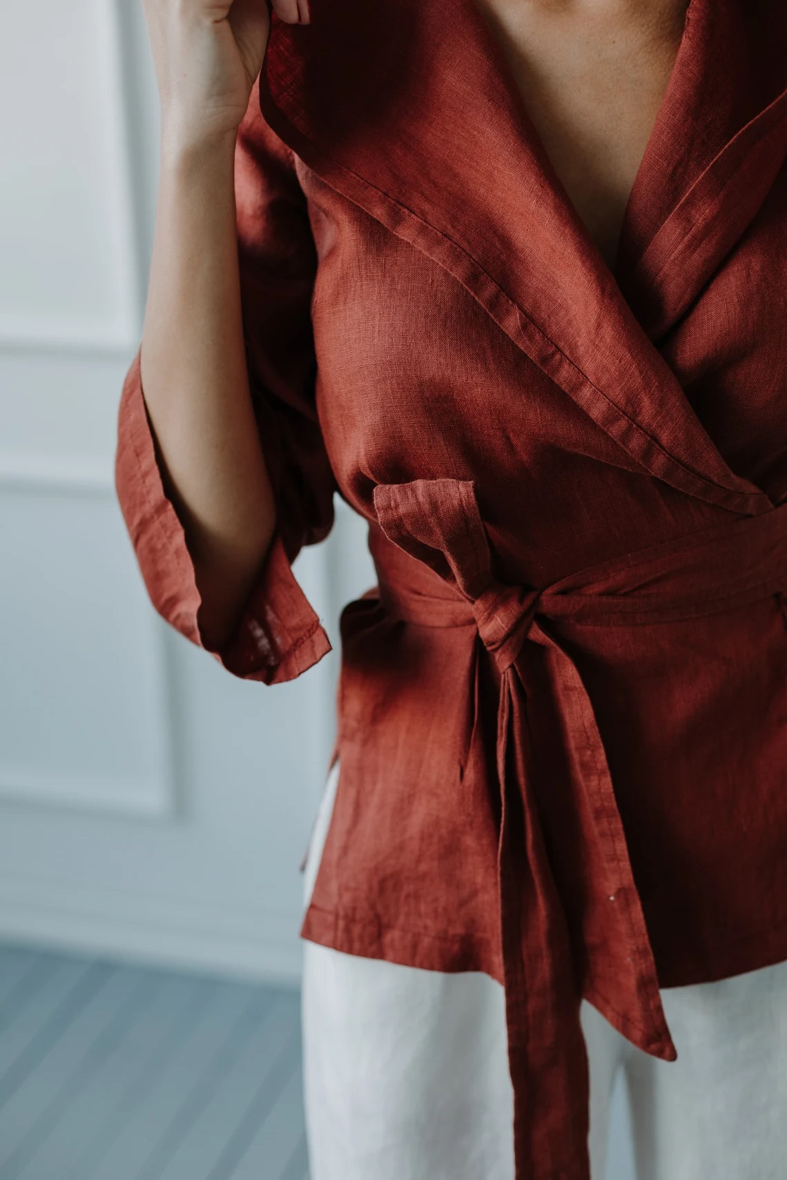 Srajca 1288 100% lan, več barv in velikosti