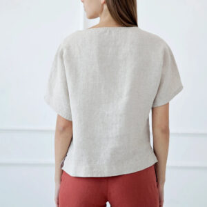 Bluza ženska 1503 100% lan, več barv in velikosti