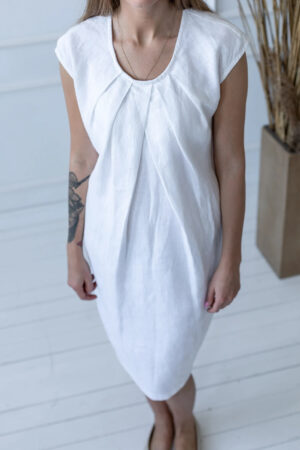 Obleka ženska 1277 100% lan, več barv in velikosti Obleka ženska 1277 100% lan, več barv in velikosti