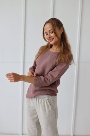 Tunika ženska 1513 100% lan, več barv in velikosti