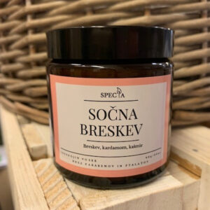 Dišeča sveča "Sočna breskev" 120ml.
