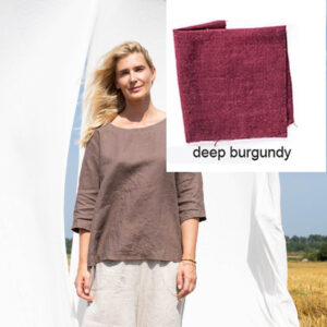 Laneni top JANUARY burgundy M/L