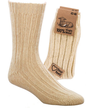 Eko nogavice 100% ovčja volna natur