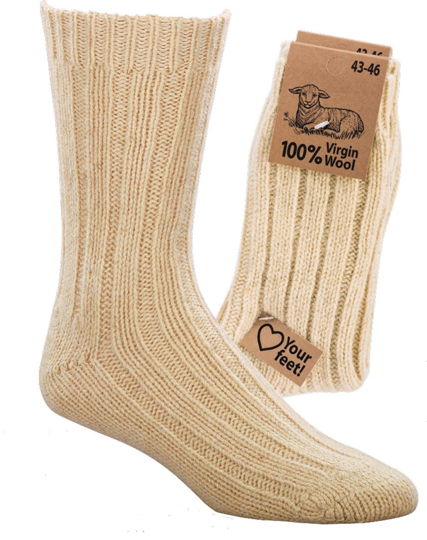 Eko nogavice 100% ovčja volna natur Eko nogavice 100% ovčja volna natur