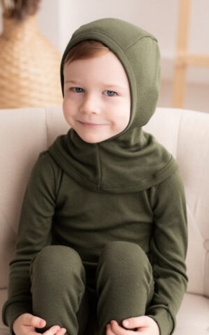 EKO Merino otroška kapa ZELENA več vel. EKO Merino otroška kapa ZELENA več vel.