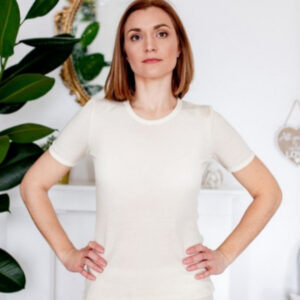 Ženska majica KR iz 100% volne NATUR Ženska majica KR iz 100% volne NATUR