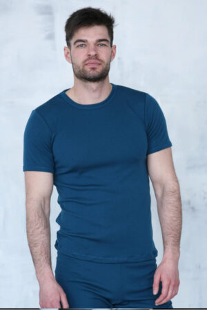 Moška majica KR iz 100% volne PETROL XS do XXXL