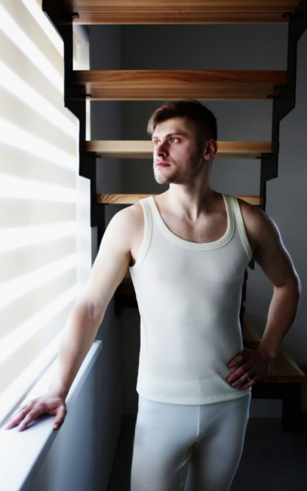 Moška majica BR iz 100% volne NATUR XL Moška majica BR iz 100% volne NATUR XL