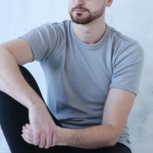 Moška majica KR iz 100% volne SIVA XS do XXXL