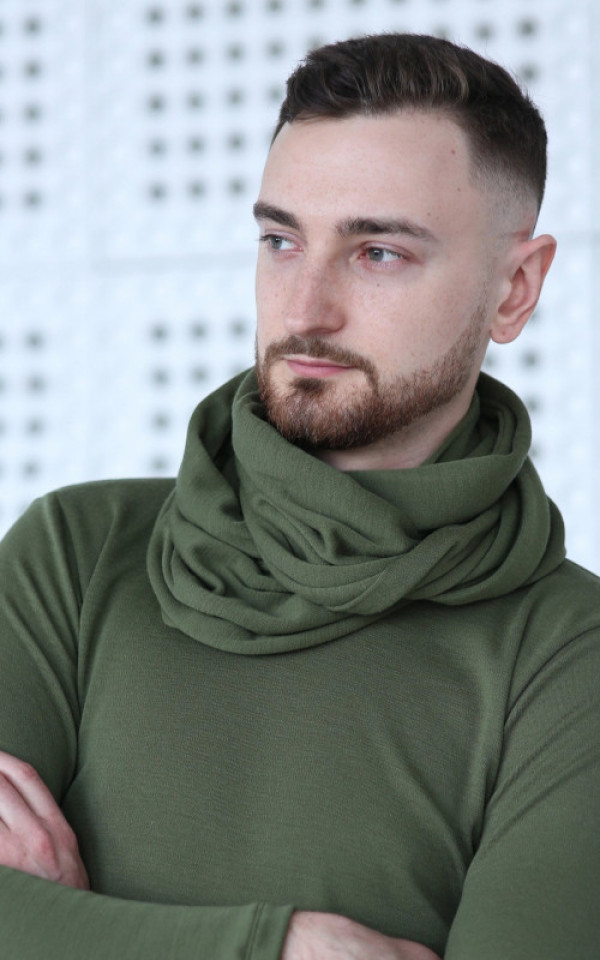 NA ZALOGI Infinity šal 100% merino volna - TEMNO ZELEN