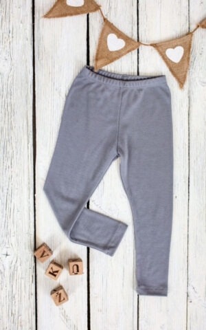 EKO Merino otroške legice SIVE od 122-152