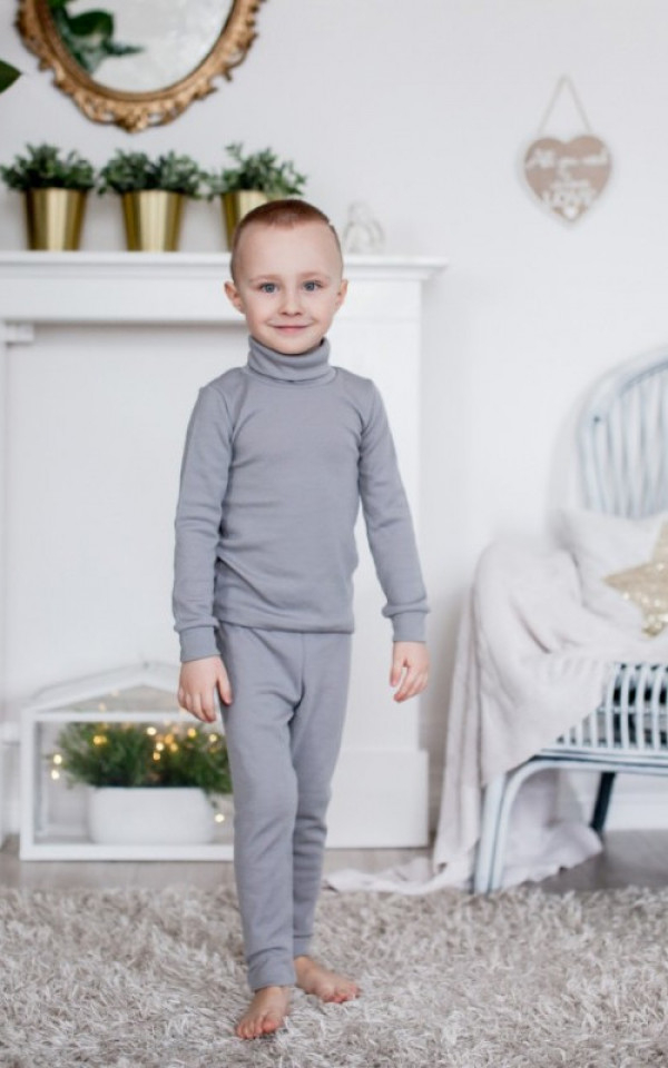 EKO Merino otroške legice SIVE od 122-152