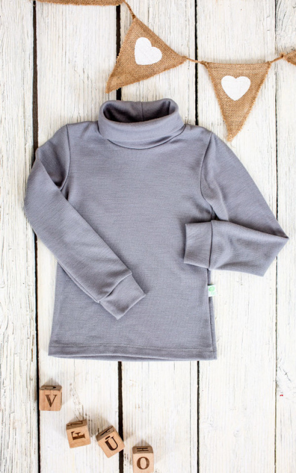 EKO Merino otroški puli DR SIV od 122-152