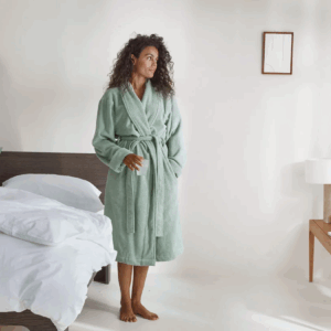 Kopalni plašč ekološki bombaž dots SEA GREEN