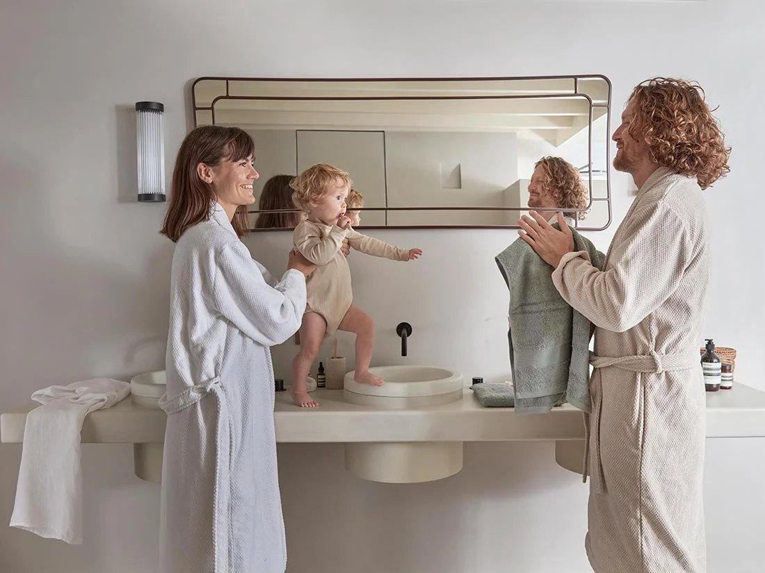 Kopalni plašč ekološki bombaž dots BEL