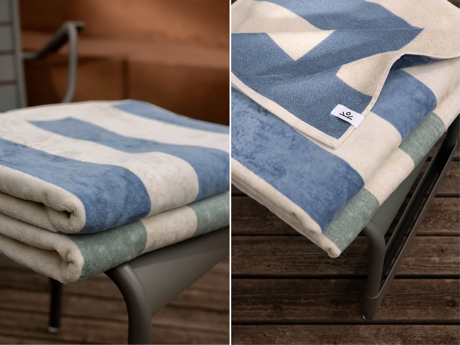 Brisača za na plažo- FADED BLUE 100x180