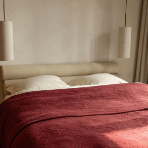 Deka iz 100% eko bombaža, 200x230,260x240, BORDO