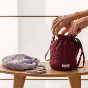 Toaletna torbica mošnjiček eko bombaž BORDO Toaletna torbica mošnjiček eko bombaž BORDO