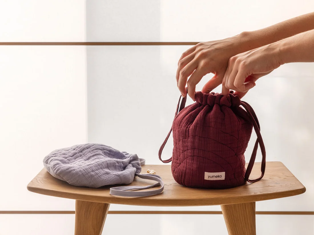 Toaletna torbica mošnjiček eko bombaž BORDO Toaletna torbica mošnjiček eko bombaž BORDO