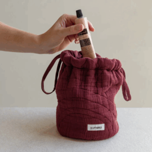 Toaletna torbica mošnjiček eko bombaž BORDO Toaletna torbica mošnjiček eko bombaž BORDO