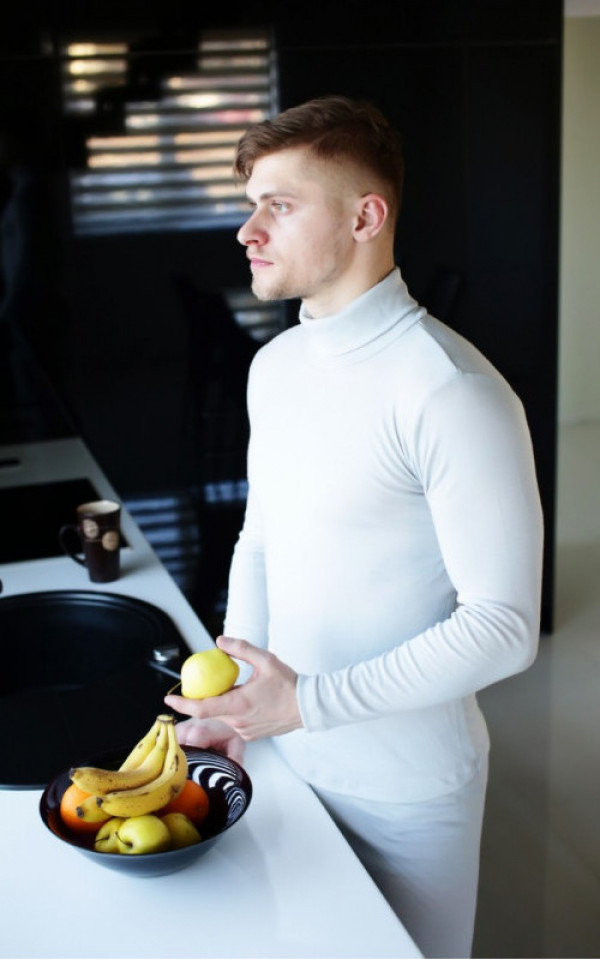 Moški puli iz 100% volne NATUR XS do XXXL