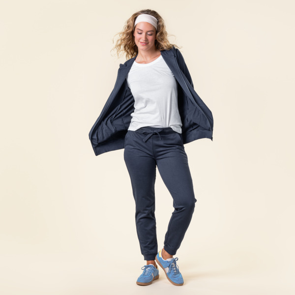 EKO Bombažna Ženska Jopica NAVY