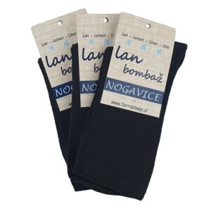 Nogavice lan bombaž ČRNE Medic od 36 do 41 Nogavice lan bombaž ČRNE Medic od 36 do 41