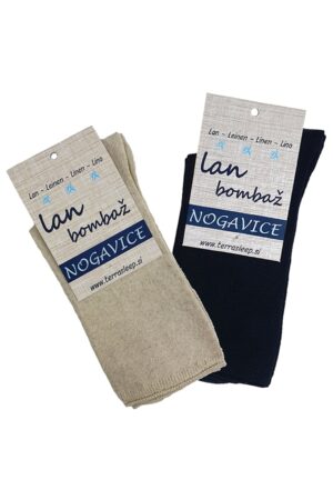 Nogavice lan bombaž ČRNE Clasic od 40 do 47