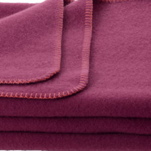 Volnena odeja INN velur vijolična 150x200