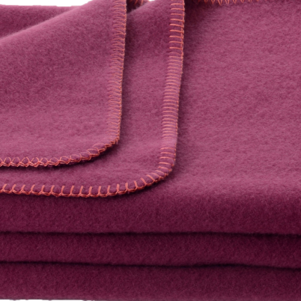 Volnena odeja INN velur vijolična 150x200