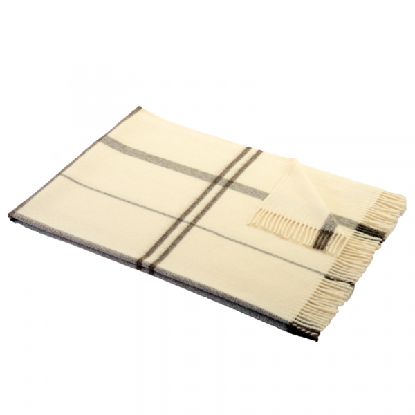 Volnena odeja ISOLA natur karo Volnena odeja ISOLA natur karo