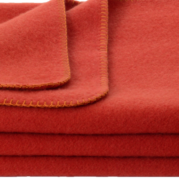 Volnena odeja INN velur orange 150x200