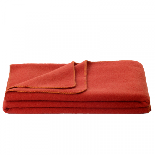 Volnena odeja INN velur orange 150x200