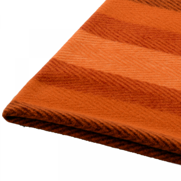 Volnena odeja MONROVIA oranžna črtasta Volnena odeja MONROVIA oranžna črtasta