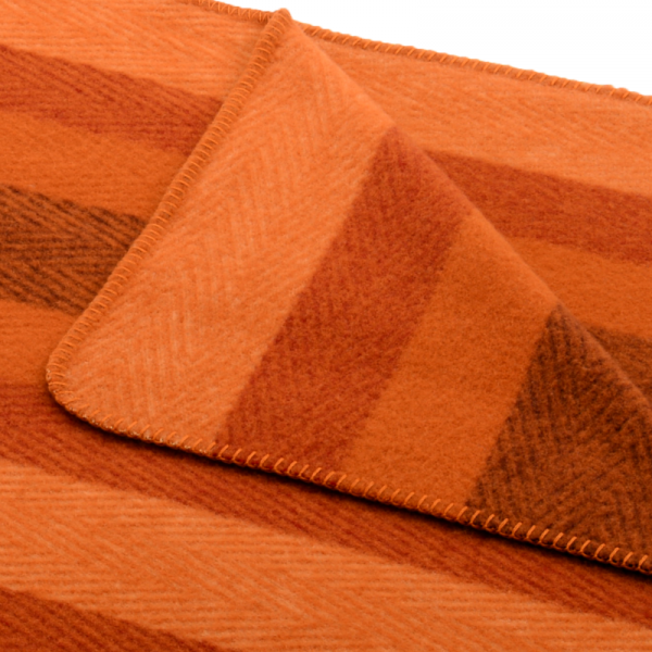 Volnena odeja MONROVIA oranžna črtasta Volnena odeja MONROVIA oranžna črtasta