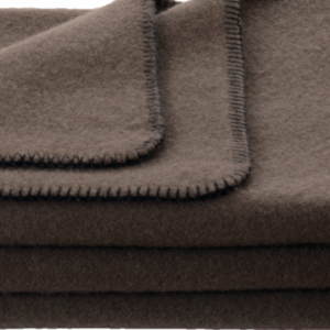 Otroška odeja 100% ovčja volna INN velur RJAVA dve dim.