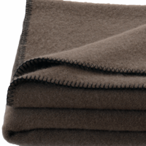 Volnena odeja INN velur nougat 150x200