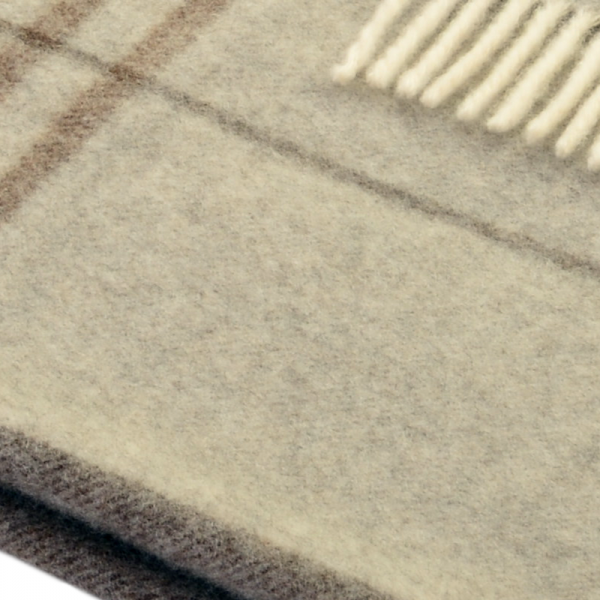 Volnena odeja ISOLA siva karo Volnena odeja ISOLA siva karo