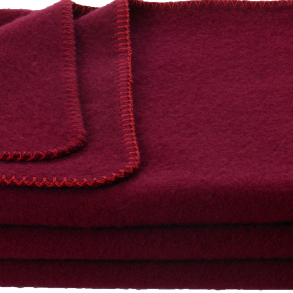 Otroška odeja 100% ovčja volna INN velur T: RDEČA dve dim.