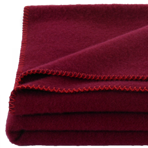 Otroška odeja 100% ovčja volna INN velur T: RDEČA dve dim.